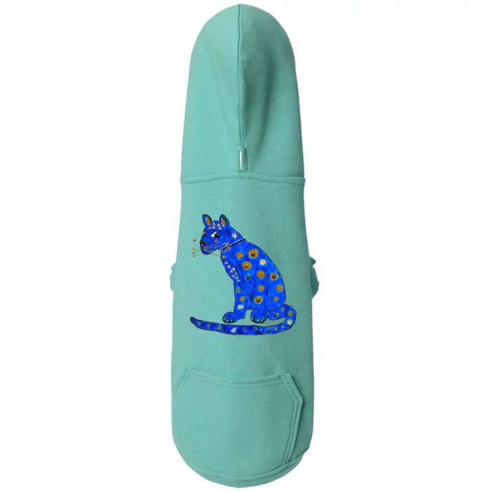 Funny ABBA Ugly Blue Cat Doggie 3-End Fleece Hoodie