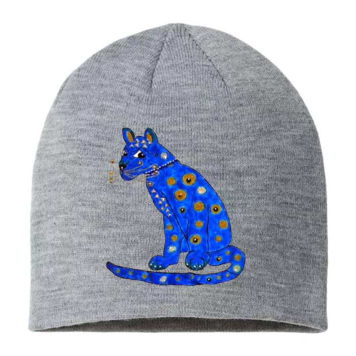 Funny ABBA Ugly Blue Cat 8 1/2in Sustainable Knit Beanie