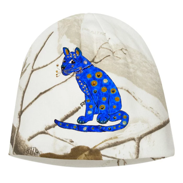 Funny ABBA Ugly Blue Cat Kati - Camo Knit Beanie