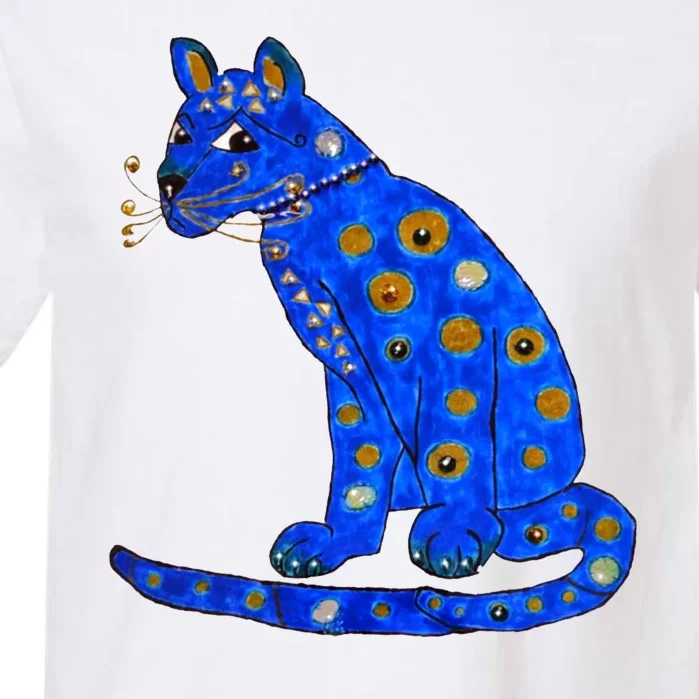 Funny ABBA Ugly Blue Cat Garment-Dyed Heavyweight T-Shirt