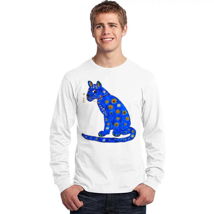 Funny ABBA Ugly Blue Cat Long Sleeve Shirt