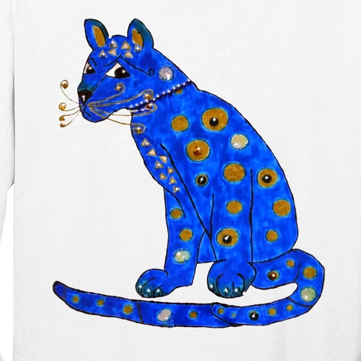 Funny ABBA Ugly Blue Cat Long Sleeve Shirt