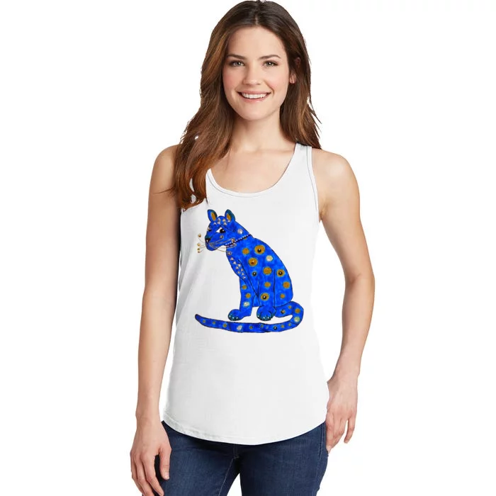 Funny ABBA Ugly Blue Cat Ladies Essential Tank