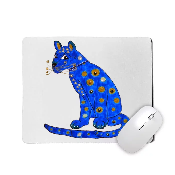 Funny ABBA Ugly Blue Cat Mousepad