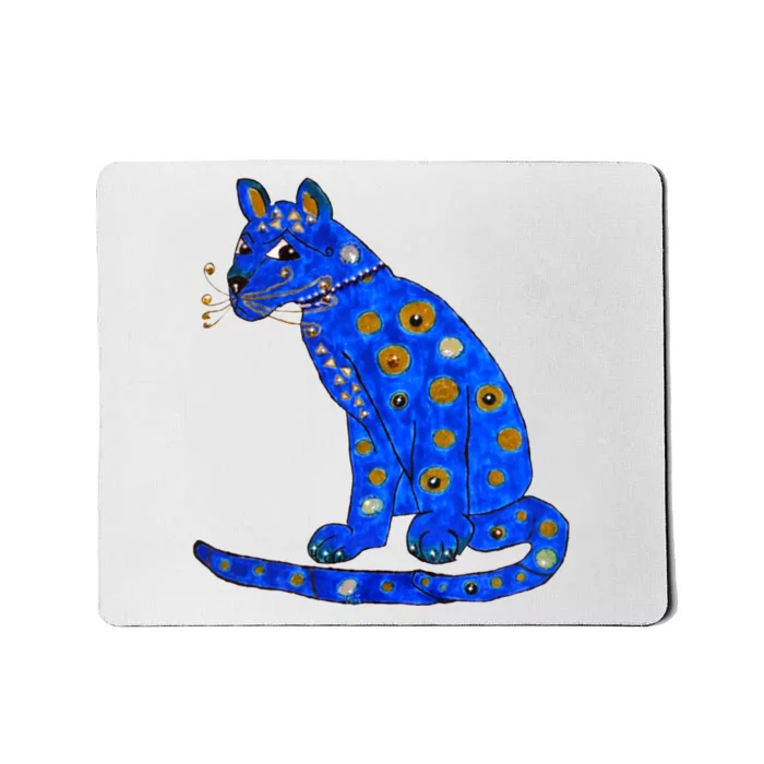 Funny ABBA Ugly Blue Cat Mousepad