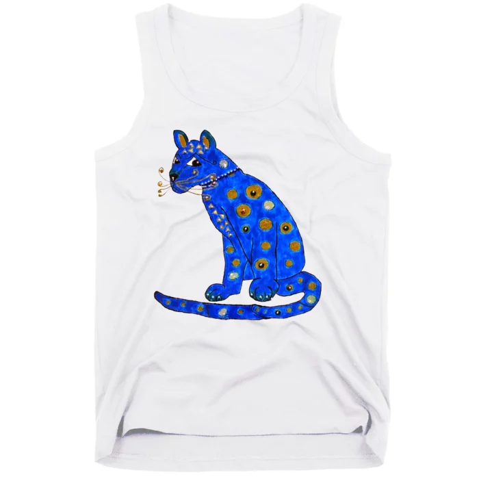 Funny ABBA Ugly Blue Cat Tank Top