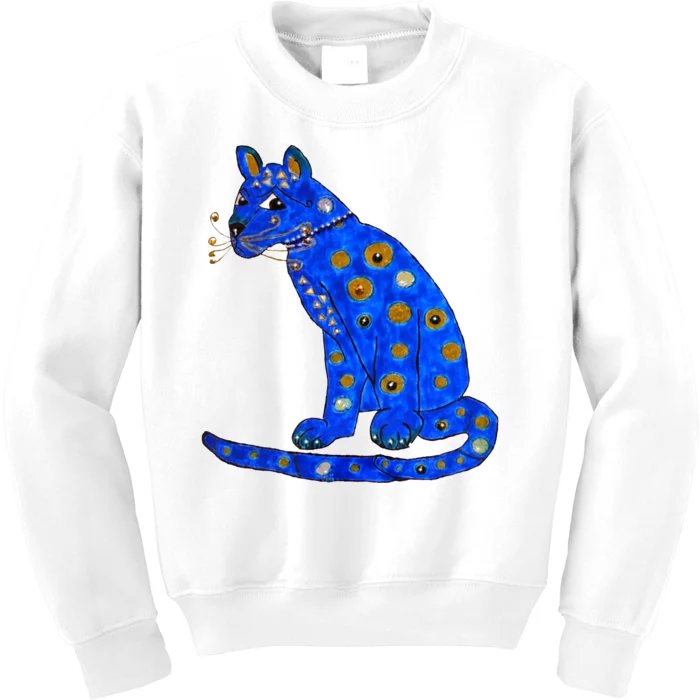 Funny ABBA Ugly Blue Cat Kids Sweatshirt