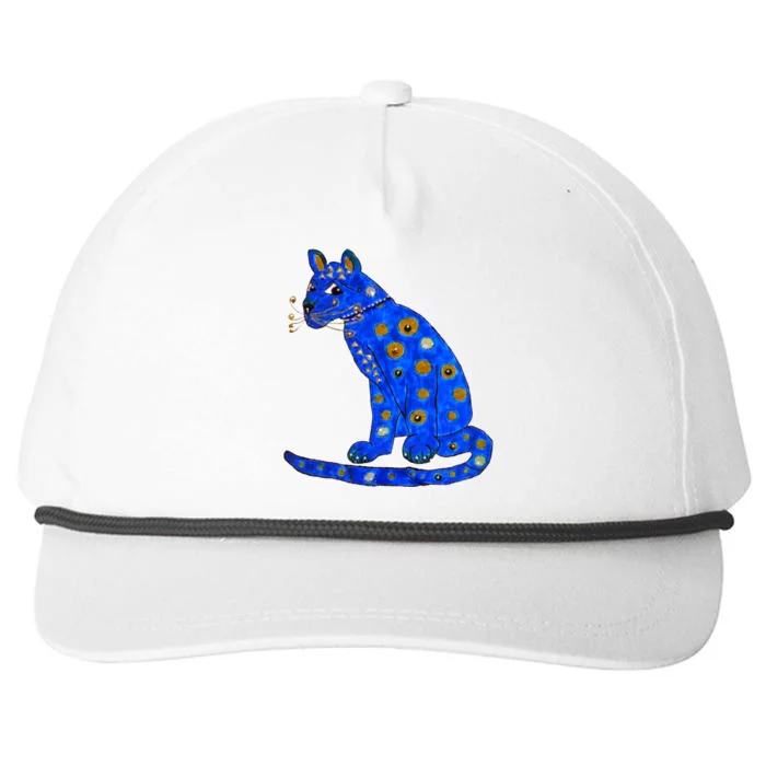 Funny ABBA Ugly Blue Cat Snapback Five-Panel Rope Hat