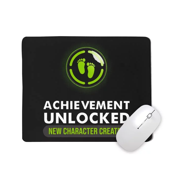 Funny Achievement Unlocked Gift Couples Video Game Pregnancy Mousepad