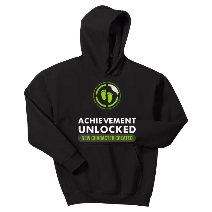 Funny Achievement Unlocked Gift Couples Video Game Pregnancy Kids Hoodie