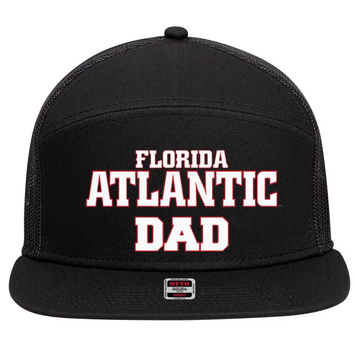 Florida Atlantic University FAU Owls Dad 7 Panel Mesh Trucker Snapback Hat