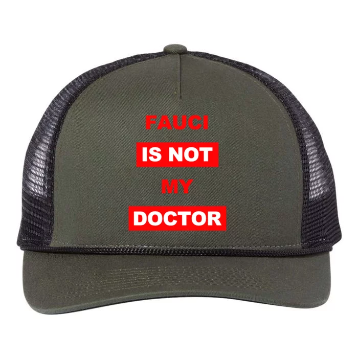 Fauci Is Not My Doctor Retro Rope Trucker Hat Cap