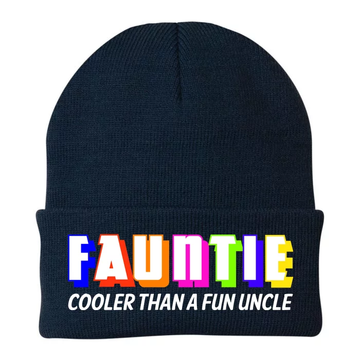 Fauntie Cooler Than a Fun Uncle Funcle Auntie Knit Cap Winter Beanie