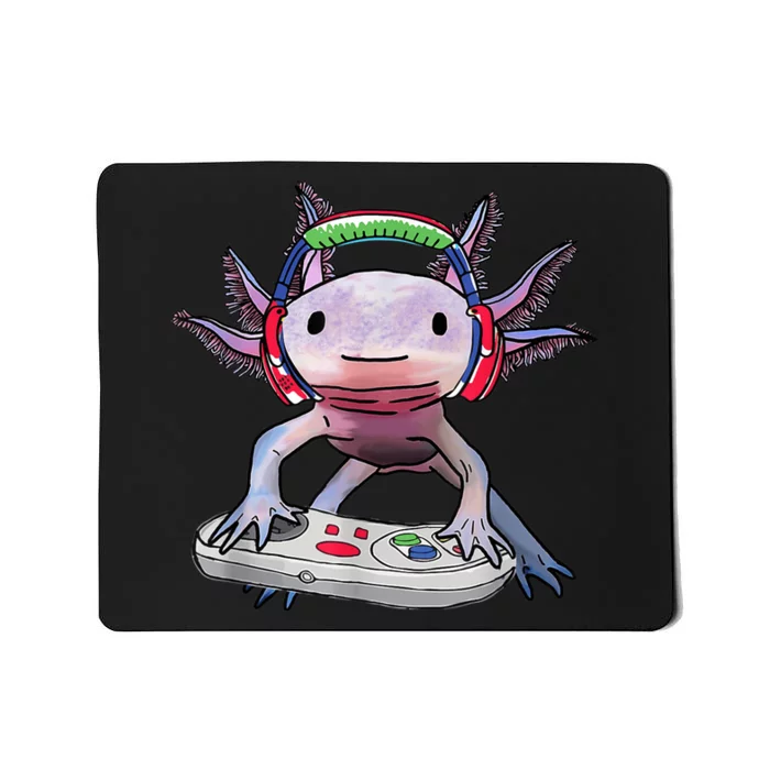 Funny Axolotl Video Gamer Gaming Axolotl  Boys Toddler Mousepad