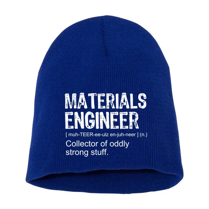 Funny Adult Vintage Definition Materials Engineer Gift Short Acrylic Beanie