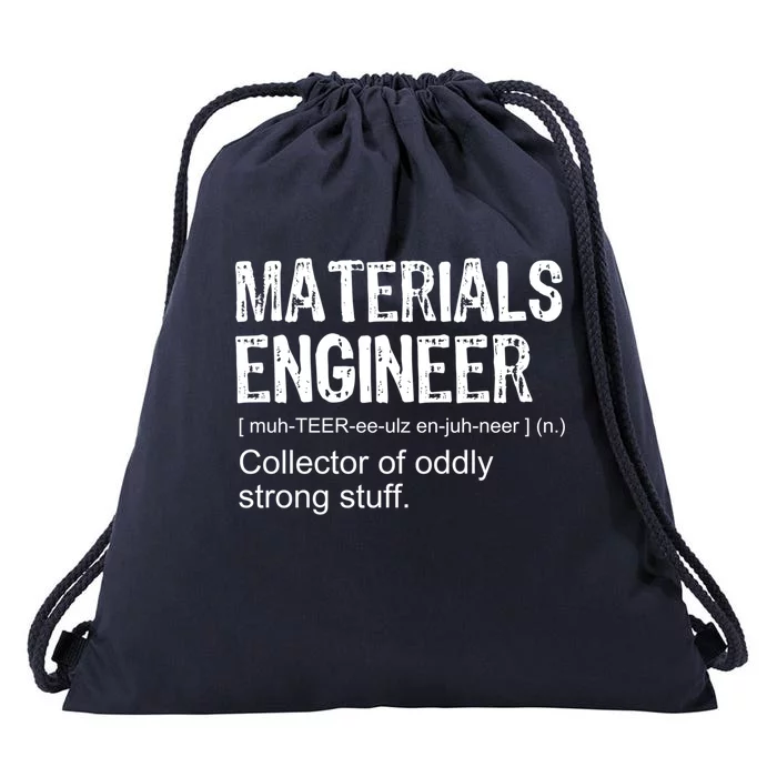 Funny Adult Vintage Definition Materials Engineer Gift Drawstring Bag