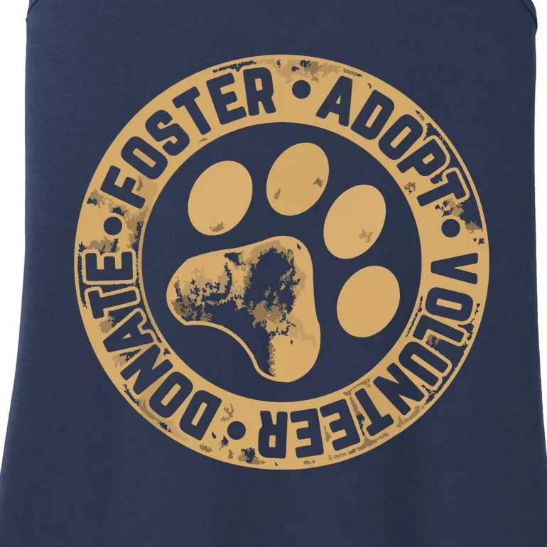 Foster Adopt Volunteer Donate Animal Rescue Dog Ladies Essential Tank