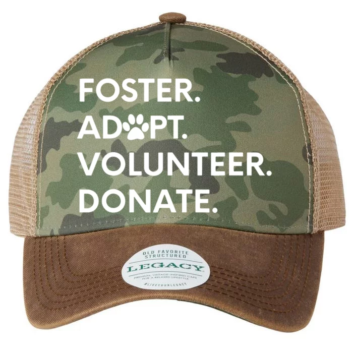 FOSTER ADOPT VOLUNTEER DONATE Animal Rescue Shelter Legacy Tie Dye Trucker Hat