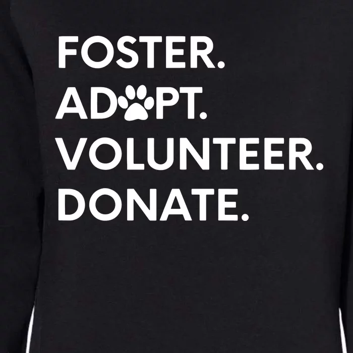 FOSTER ADOPT VOLUNTEER DONATE Animal Rescue Shelter Womens California Wash Sweatshirt