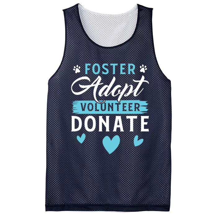 Foster Adopt Volunteer Donate Funny Animal Rescue Foster Mesh Reversible Basketball Jersey Tank