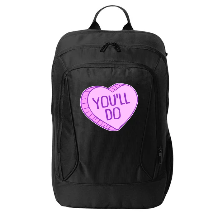 Funny Anti Valentines Day You'll Do Candy Heart City Backpack