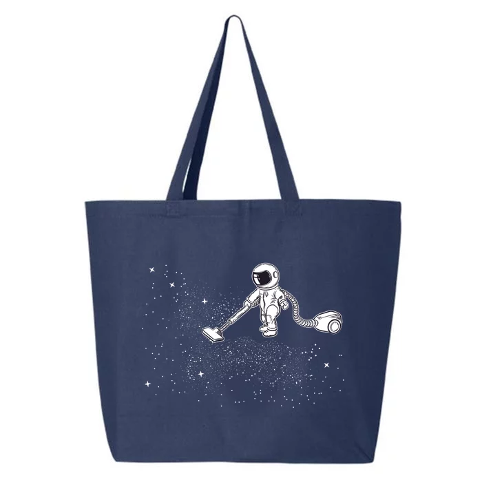 Funny Astronaut Vacuuming Galaxy Stars 25L Jumbo Tote