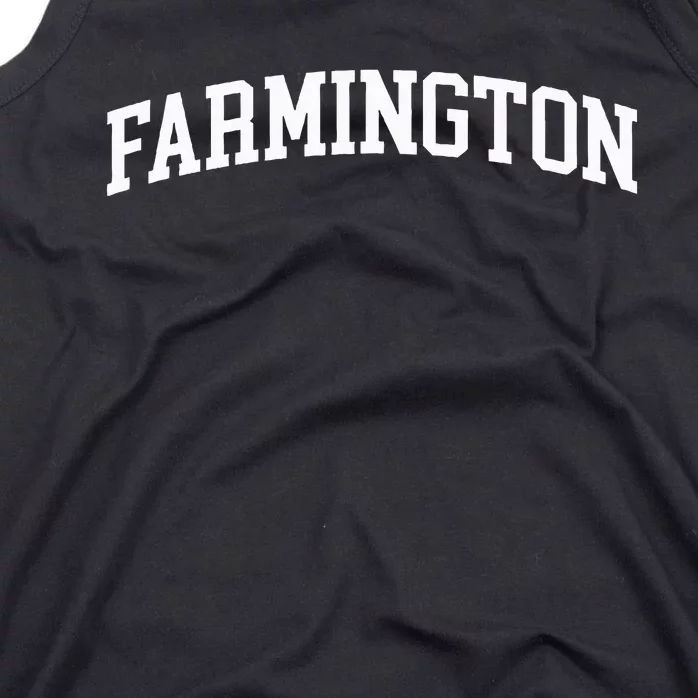 Farmington Arch Vintage Retro College Athletic Sport Tank Top