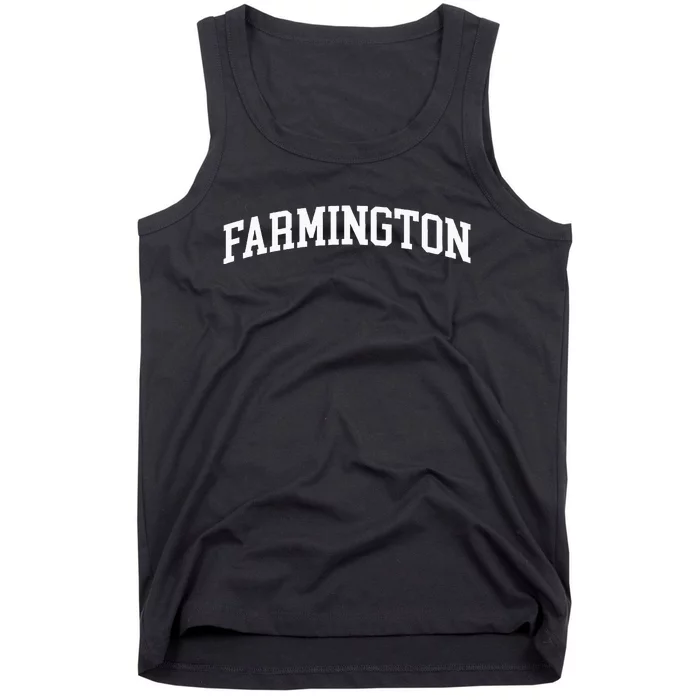 Farmington Arch Vintage Retro College Athletic Sport Tank Top