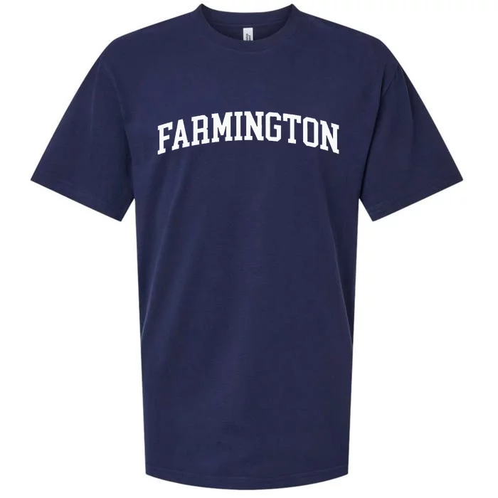 Farmington Arch Vintage Retro College Athletic Sport Sueded Cloud Jersey T-Shirt