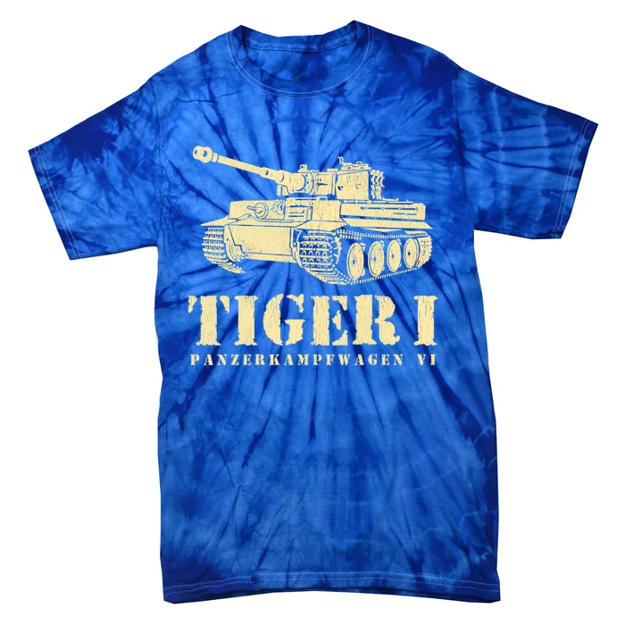 Funny Army Vintage Tiger Tank Pzkpfw Vi Wwii Gift Gift Tie-Dye T-Shirt