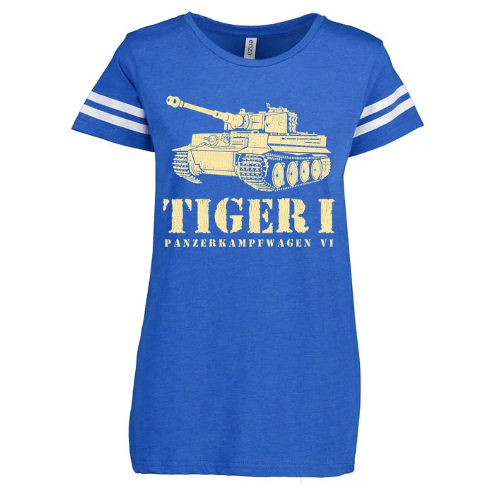 Funny Army Vintage Tiger Tank Pzkpfw Vi Wwii Gift Gift Enza Ladies Jersey Football T-Shirt