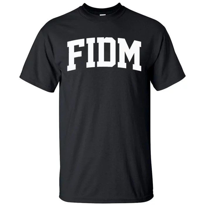 Fidm Arch Vintage Retro College Athletic Sport Tall T-Shirt