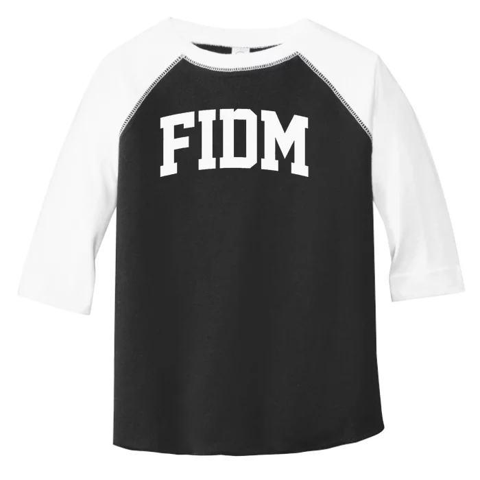 Fidm Arch Vintage Retro College Athletic Sport Toddler Fine Jersey T-Shirt