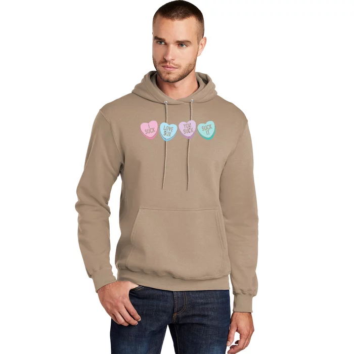 Funny Anti Valentine's Day Sarcastic Love Sucks Gift Hoodie