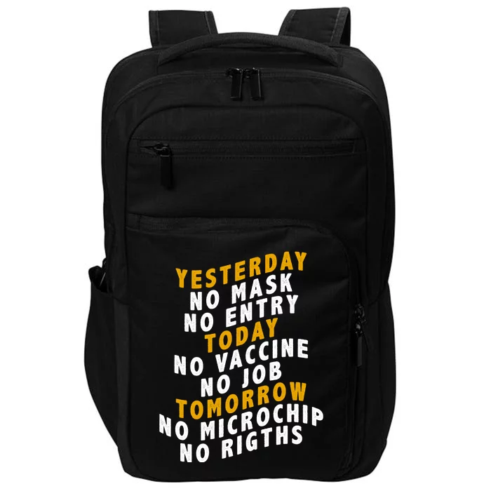 Funny Anti Vaccine Impact Tech Backpack