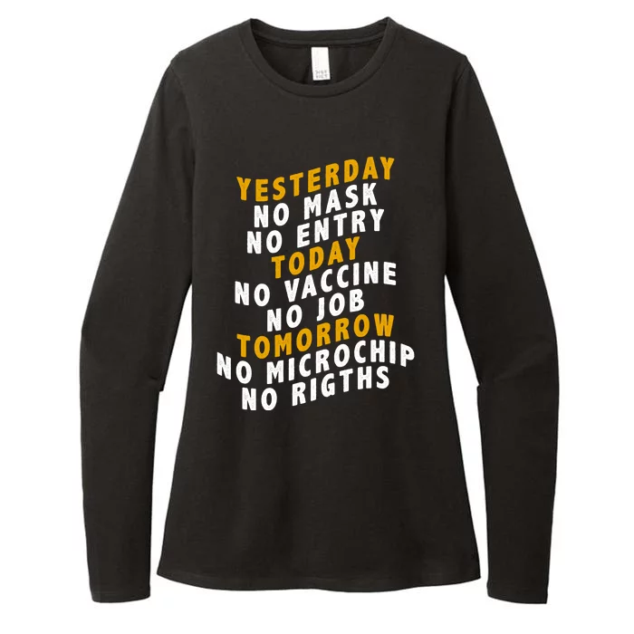 Funny Anti Vaccine Womens CVC Long Sleeve Shirt