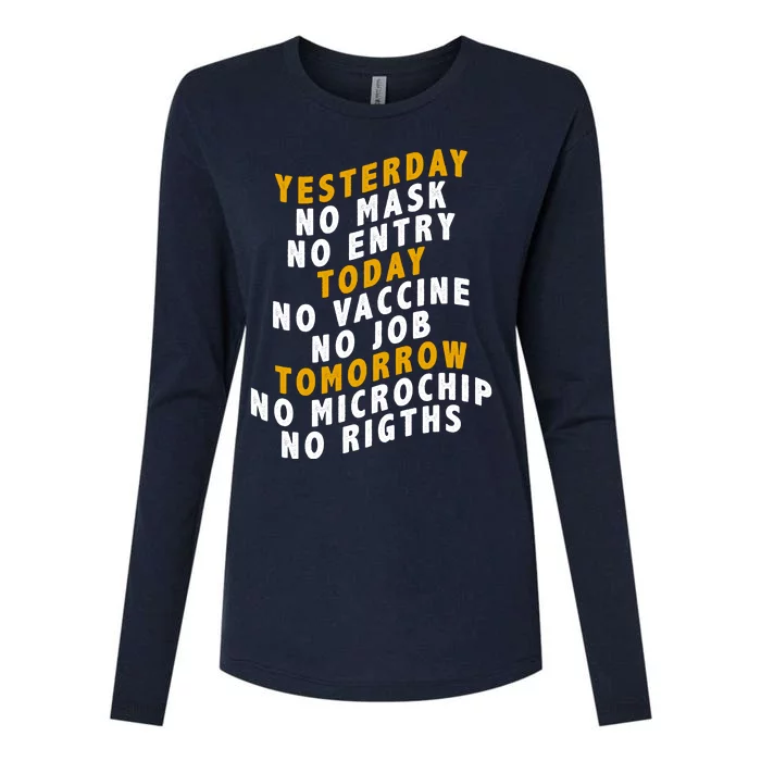 Funny Anti Vaccine Womens Cotton Relaxed Long Sleeve T-Shirt