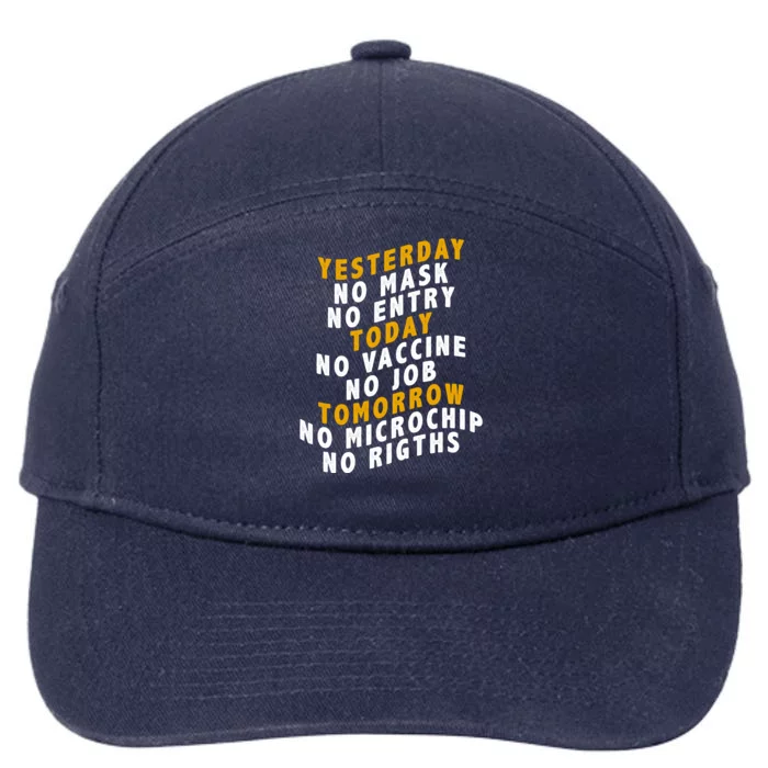 Funny Anti Vaccine 7-Panel Snapback Hat