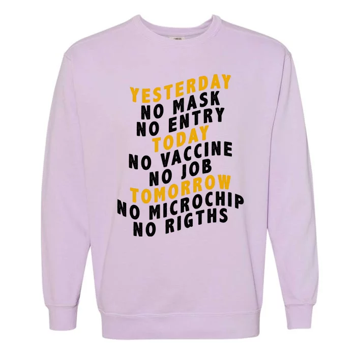 Funny Anti Vaccine Garment-Dyed Sweatshirt