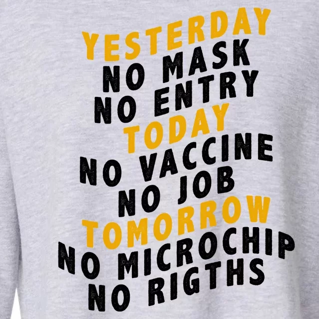 Funny Anti Vaccine Cropped Pullover Crew