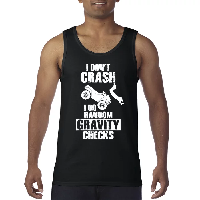 Funny All-Terrain Vehicles ATV 4-Wheeler Quad Bike Crash Tank Top