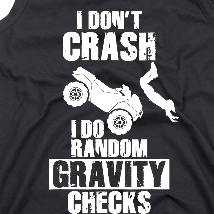 Funny All-Terrain Vehicles ATV 4-Wheeler Quad Bike Crash Tank Top