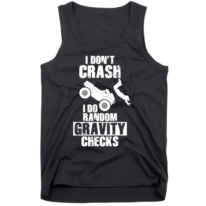 Funny All-Terrain Vehicles ATV 4-Wheeler Quad Bike Crash Tank Top