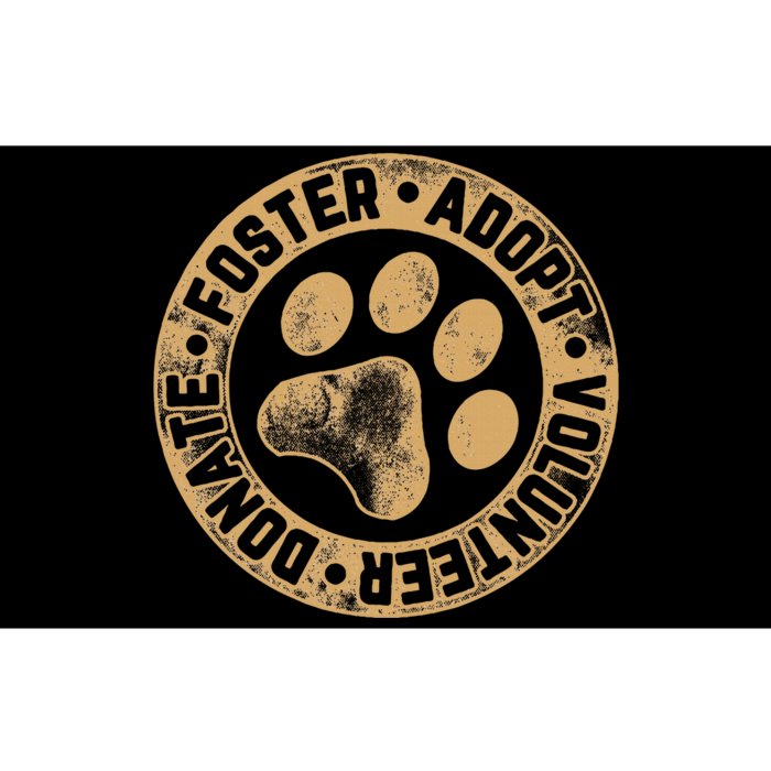 Foster. Adopt. Volunteer. Donate. Animal Rescue Dog Bumper Sticker