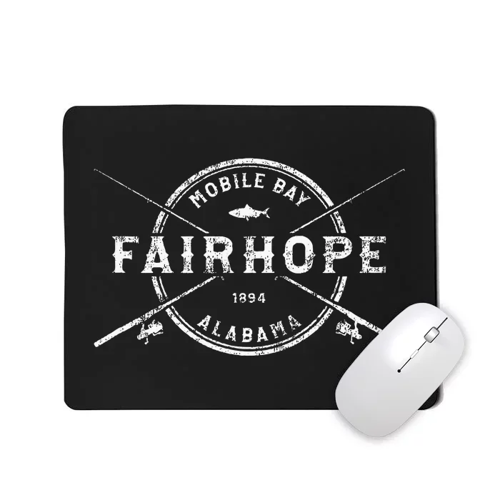 Fairhope Al Vintage Crossed Fishing Rods Mousepad