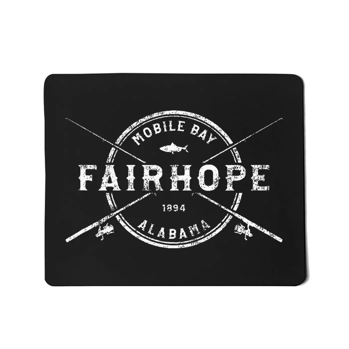 Fairhope Al Vintage Crossed Fishing Rods Mousepad