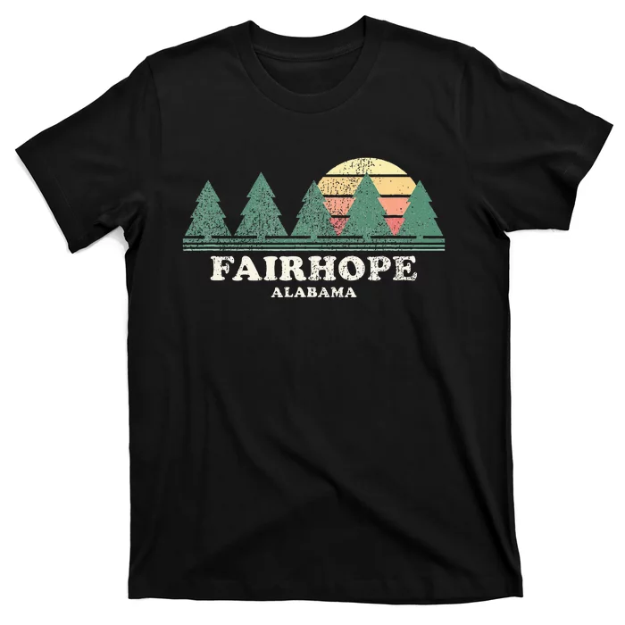 Fairhope Al Vintage Throwback Retro 70s Design T-Shirt