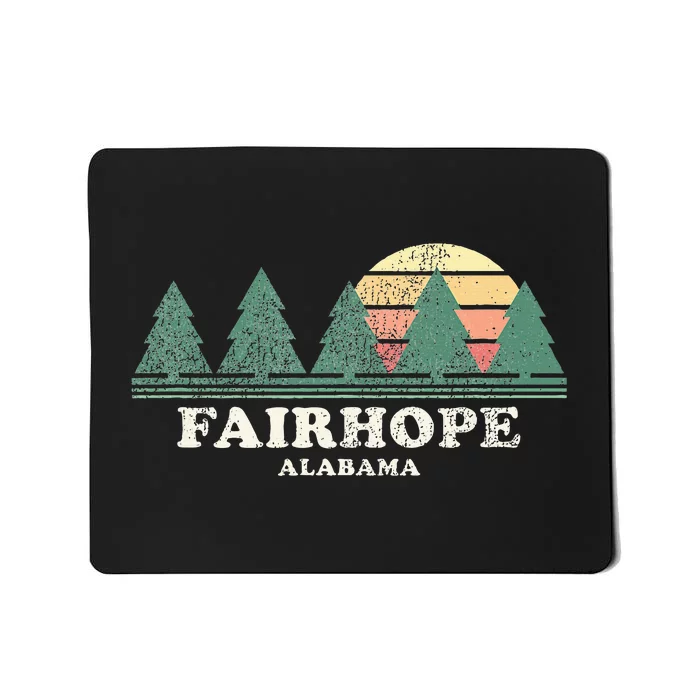 Fairhope Al Vintage Throwback Retro 70s Design Mousepad