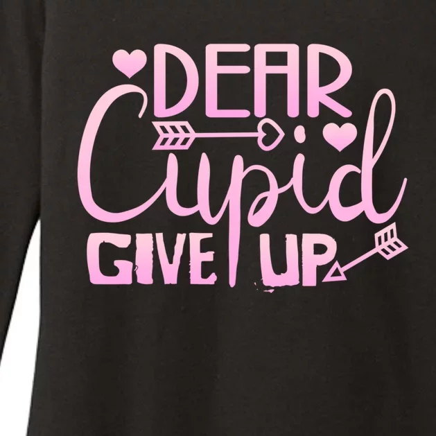 Funny Anti Valentines Day Funny Gift Single Awareness Day Cupid Meaningful Gift Womens CVC Long Sleeve Shirt