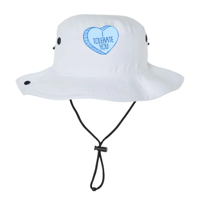 Funny Anti Valentines Day I Tolerate You Candy Heart Legacy Cool Fit Booney Bucket Hat